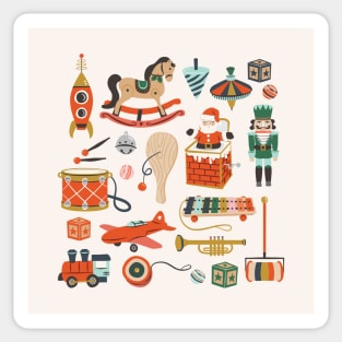 Classic Christmas Toys Sticker